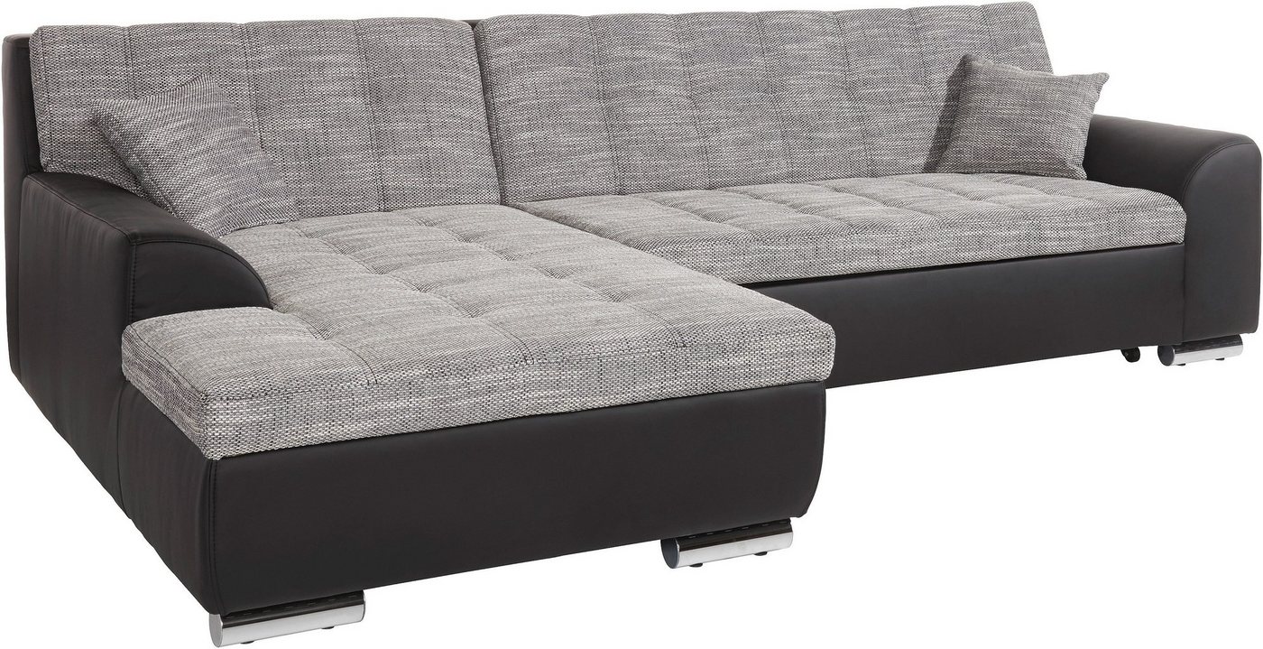 DOMO collection Ecksofa TREVISO viele Bezüge, auch in Cord, L-Form, 267x178 cm, wahlw. mit Bettfunktion, inkl. Zierkissen, Unser Dauertiefpreis – Bild 5 von 5