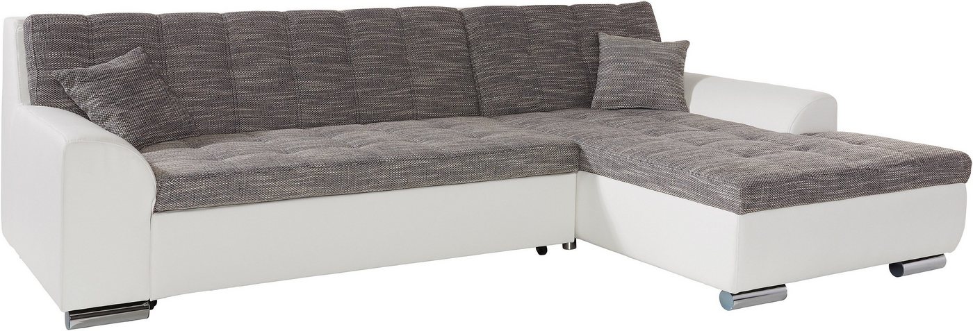 DOMO collection Ecksofa TREVISO viele Bezüge, auch in Cord, L-Form, 267x178 cm, wahlw. mit Bettfunktion, inkl. Zierkissen, Unser Dauertiefpreis – Bild 4 von 5