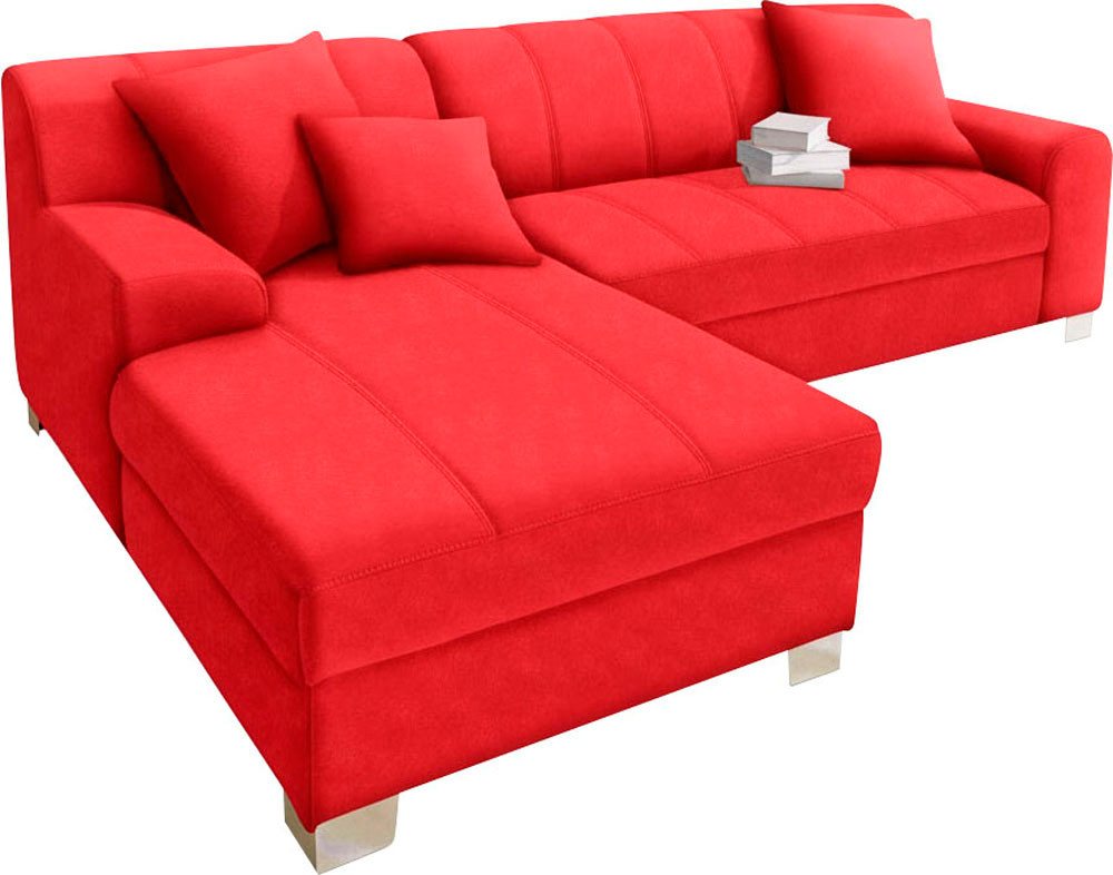DOMO collection Ecksofa TURAH 239x152 cm, inkl. Zierkissen, moderne Steppung, mit Bettfunktion, Schlafsofa, Unser Dauertiefpreis – Bild 2 von 5