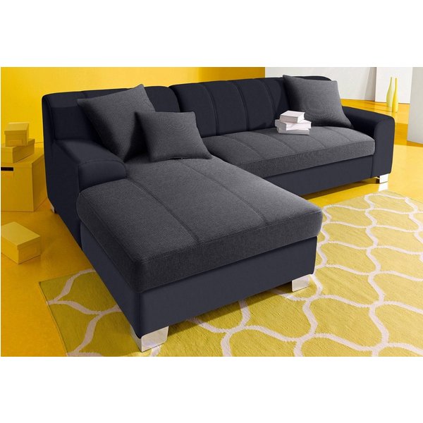 DOMO collection Ecksofa TURAH 239x152 cm, inkl. Zierkissen, moderne Steppung, wahlw. mit Bettfunktion, L-Form, Unser Dauertiefpreis