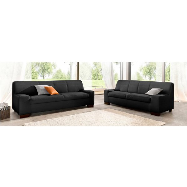 DOMO collection Polstergarnitur Norma kubisch und zeitlos, (Set, 2-tlg), bestehend aus je einem 2- und 3-Sitzer
