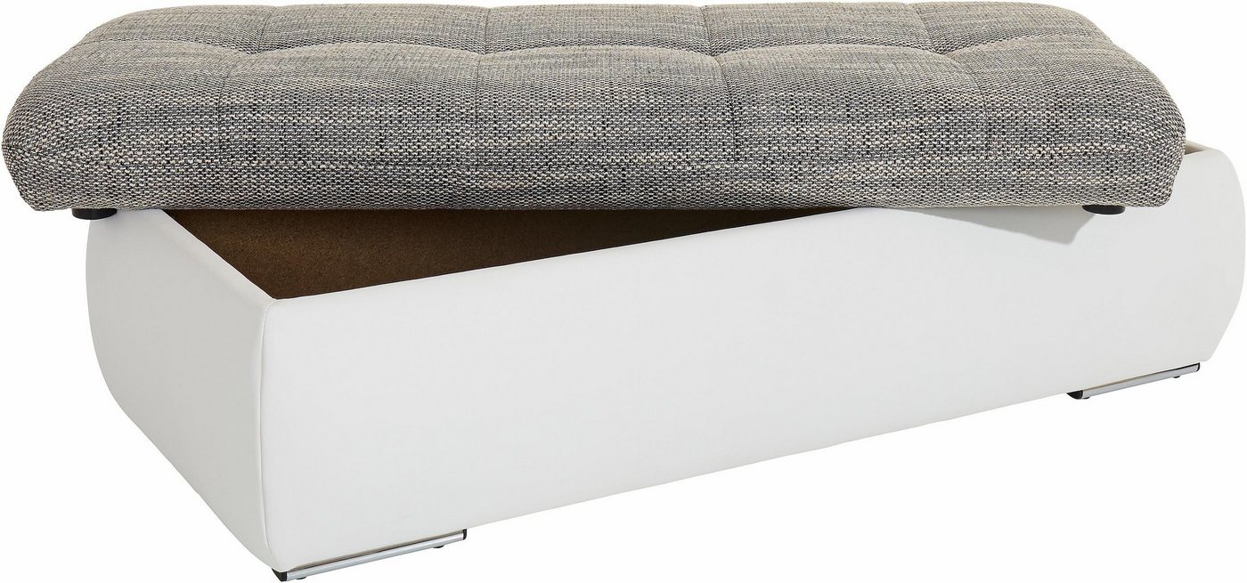 DOMO collection Polsterhocker MORIC 136x64 cm, praktisch und komfortabel, inklusive Stauraum – Bild 4 von 5