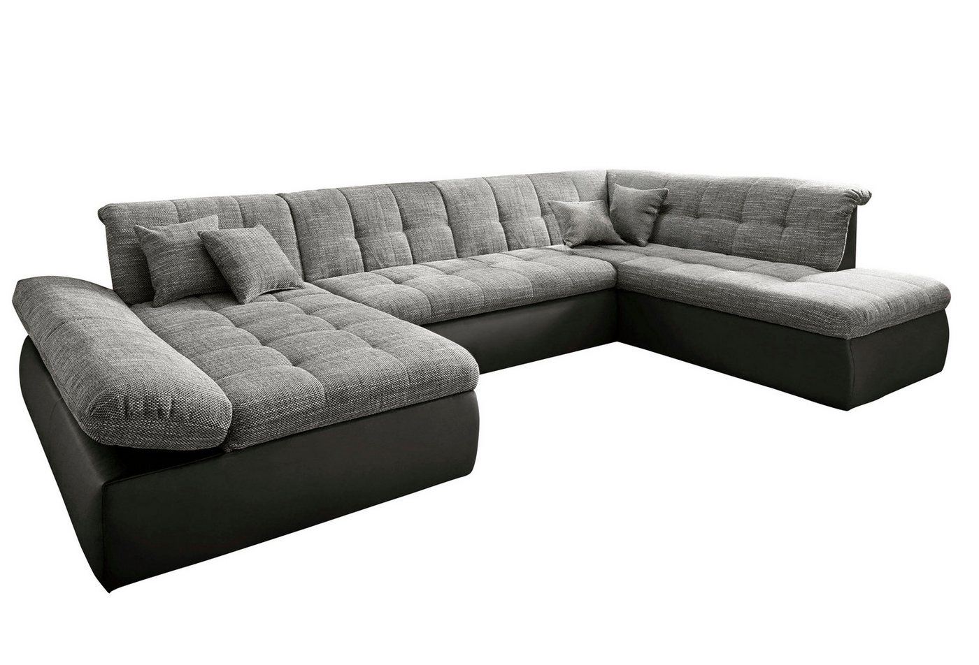 DOMO collection Wohnlandschaft MORIC 353x216x80 cm, mit viel Platz, U-Form, auch in Cord, im XXL-Format, wahlweise mit Bettfunktion und Armlehnenverstellung – Bild 2 von 5