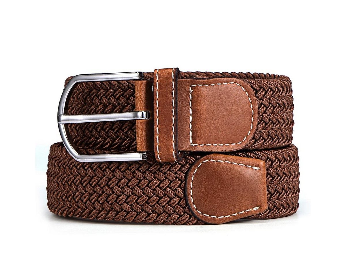 DonDon Stretchgürtel Stretchgürtel geflochten und elastisch (Packung, 1-St) geflochtener Stretchgürtel, für Damen und Herren, bis 120 cm – Bild 2 von 5