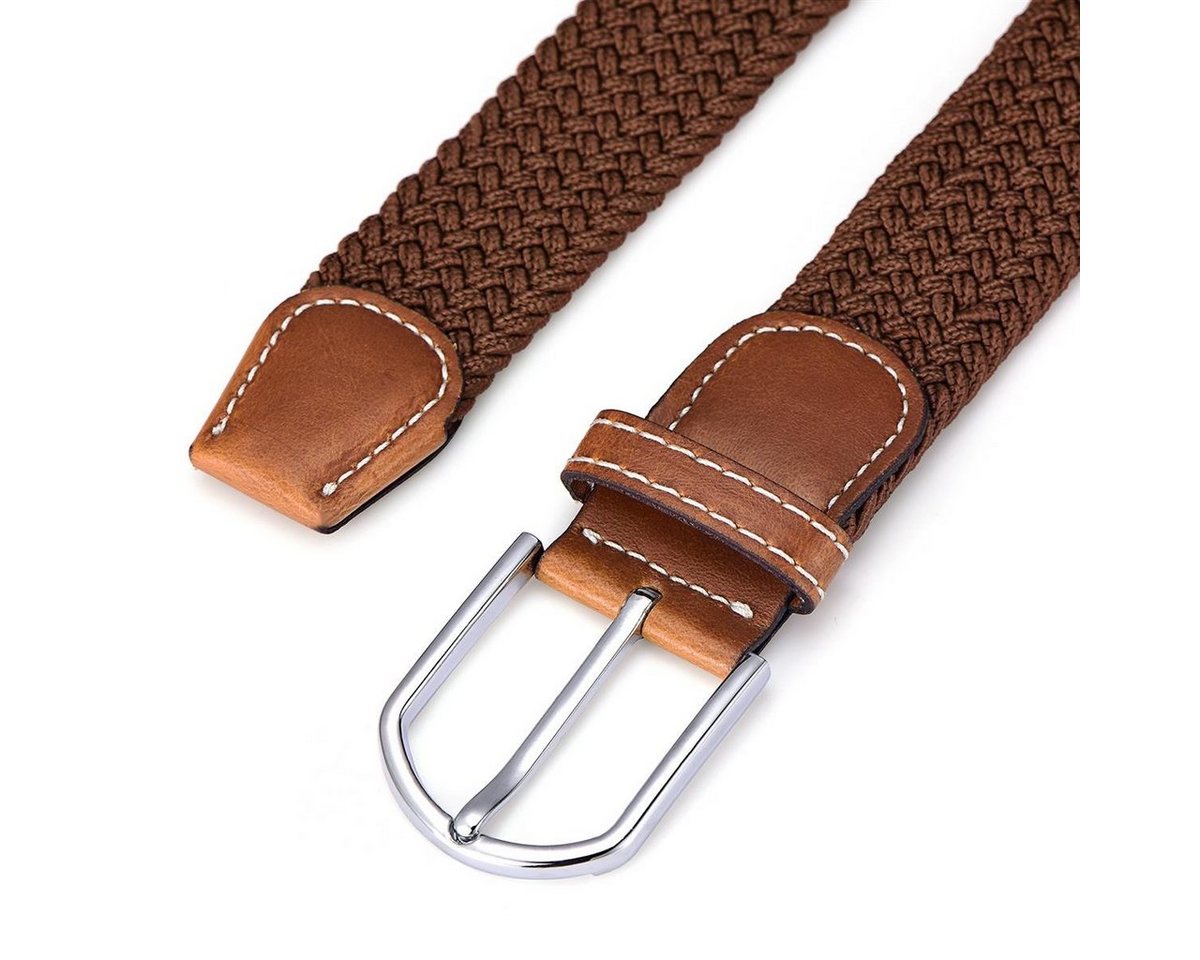 DonDon Stretchgürtel Stretchgürtel geflochten und elastisch (Packung, 1-St) geflochtener Stretchgürtel, für Damen und Herren, bis 120 cm – Bild 4 von 5