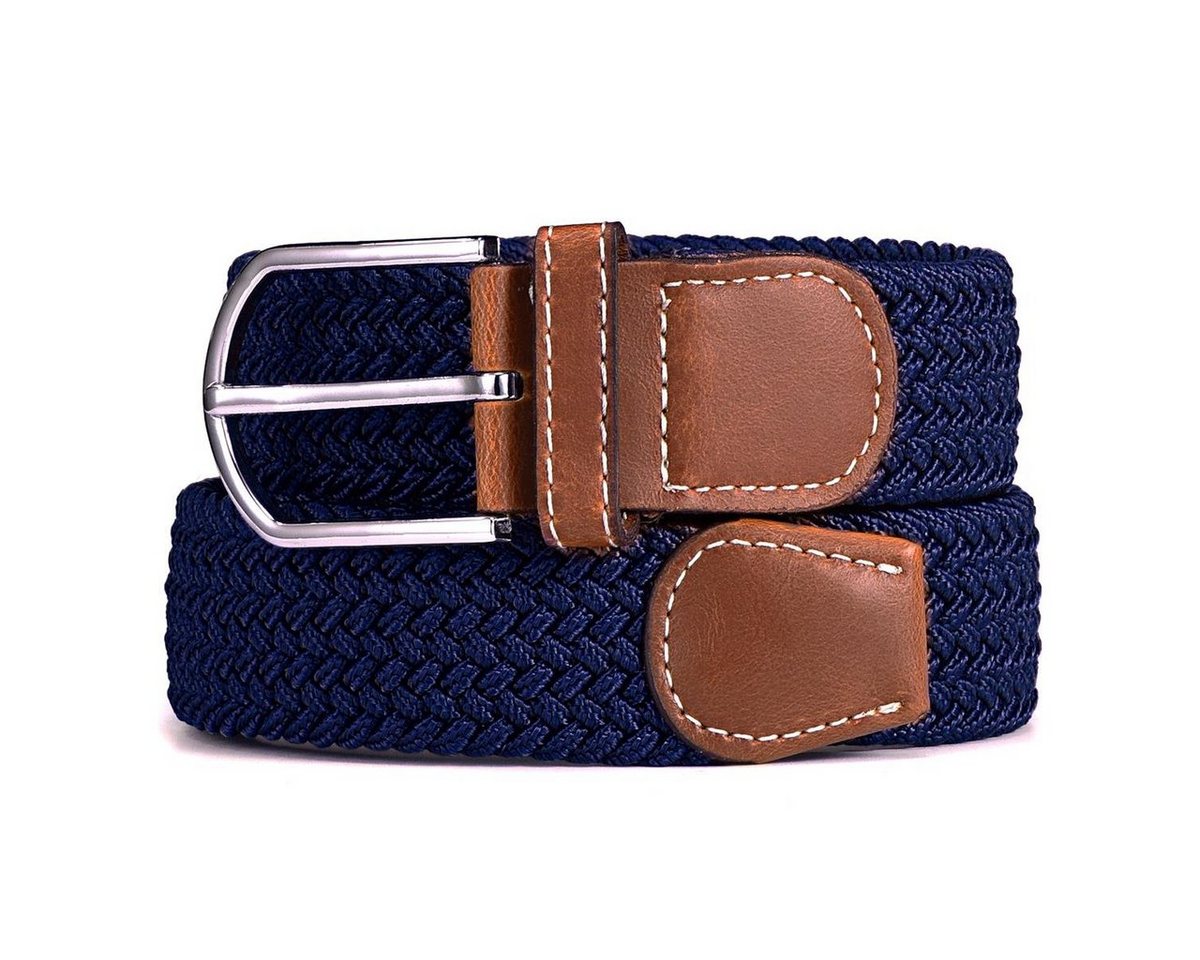 DonDon Stretchgürtel Stretchgürtel geflochten und elastisch (Packung, 1-St) geflochtener Stretchgürtel, für Damen und Herren, bis 120 cm – Bild 2 von 5