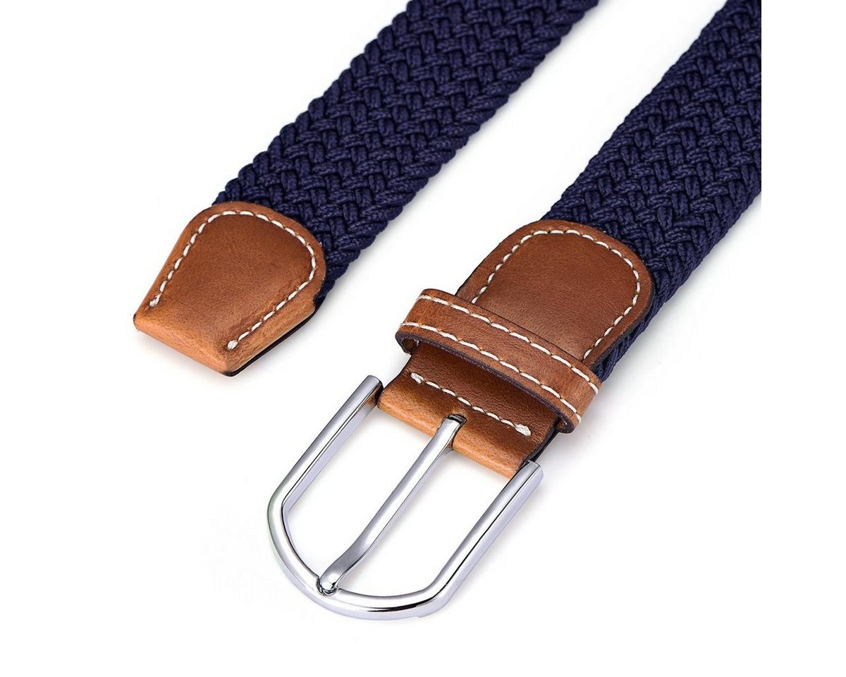 DonDon Stretchgürtel Stretchgürtel geflochten und elastisch (Packung, 1-St) geflochtener Stretchgürtel, für Damen und Herren, bis 120 cm – Bild 4 von 5