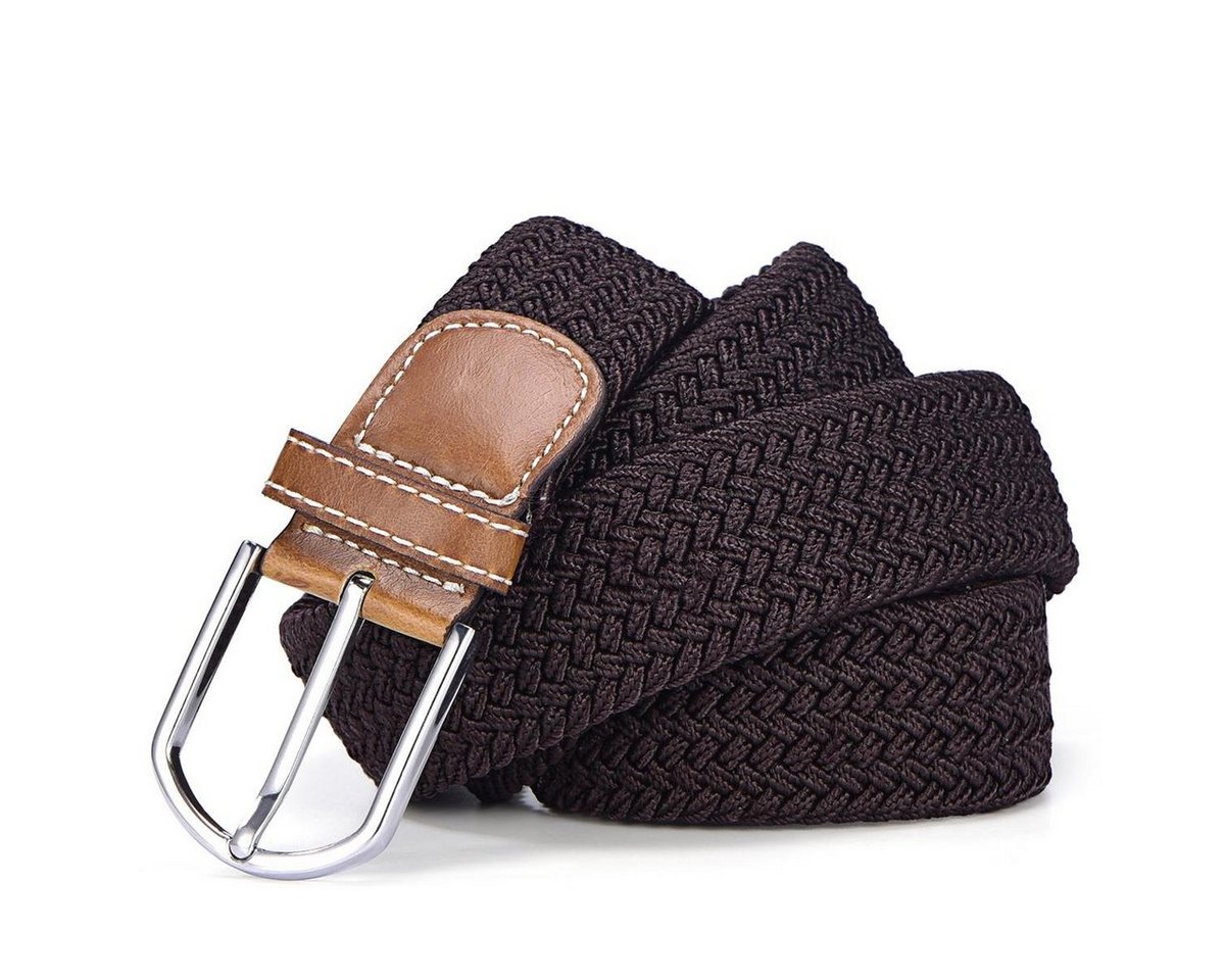 DonDon Stretchgürtel Stretchgürtel geflochten und elastisch (Packung, 1-St) geflochtener Stretchgürtel, für Damen und Herren, bis 120 cm – Bild 3 von 5