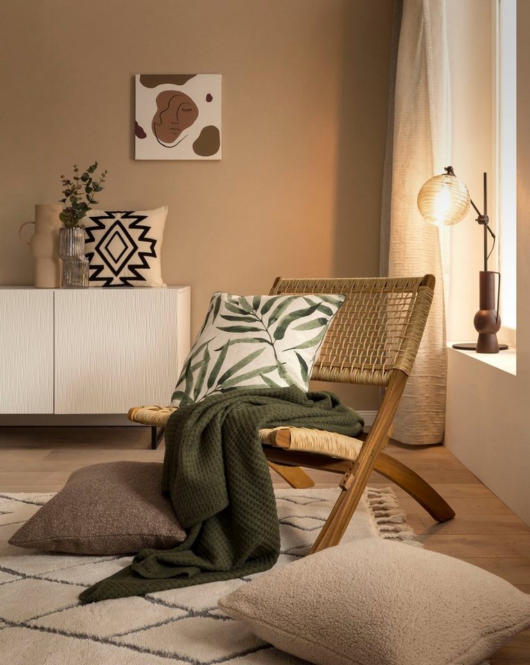 done.® Kissenhülle Bambus, (1 Stück), einseitig bedruckte Kissenhülle, Kissenbezug mit natürlichem Motiv – Bild 4 von 5