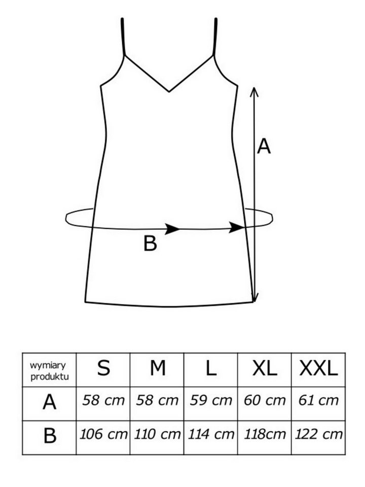 Donna Negligé mit Spitze aus weichem Microtouchmaterial, sexy, verstellbare Träger – Bild 5 von 5