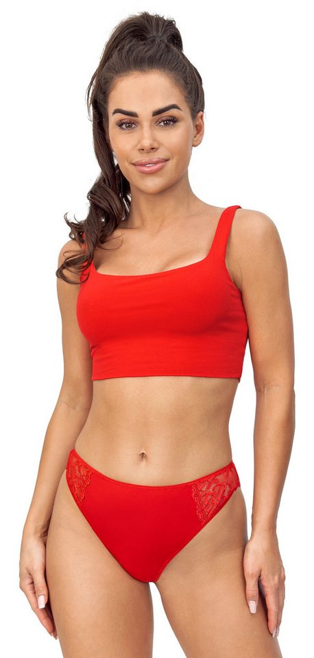Donna String 245 (2-St) Damen 2er Pack String Slips Unterhosen Spitze Viskose – Bild 2 von 3