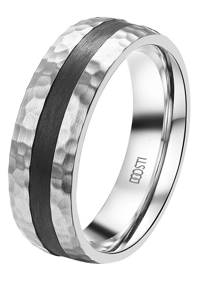DOOSTI Trauring Schmuck Geschenk Edelstahl Trauring Ehering Partnerring LIEBE, wahlweise mit oder ohne Zirkonia – Bild 2 von 2