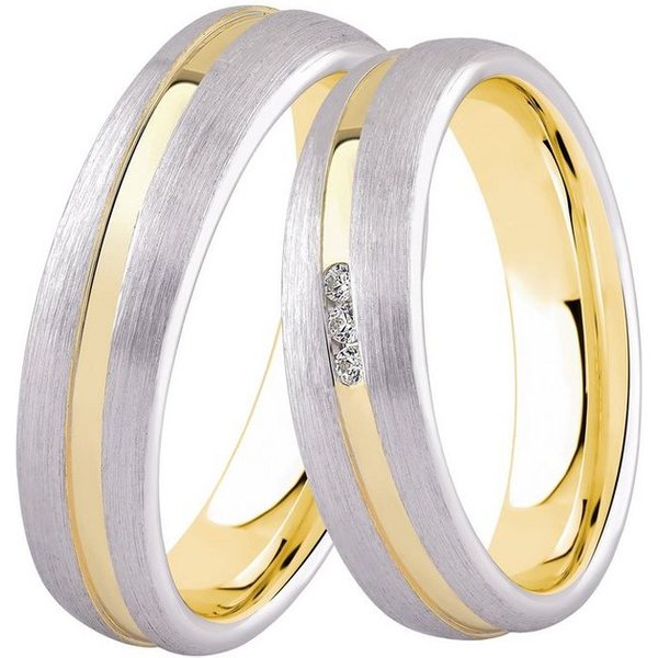 DOOSTI Trauring Schmuck Geschenk Silber 925 Trauring Ehering Partnerring LIEBE, wahlweise mit oder ohne Zirkonia