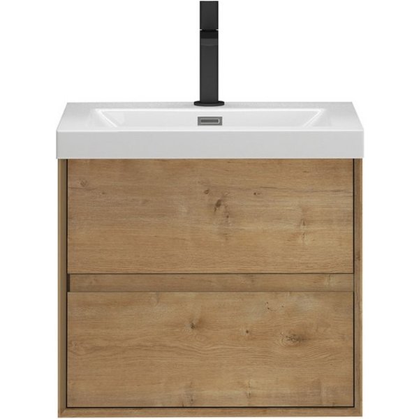 doporro Badmöbel-Set Badmöbel Set Badezimmermöbel Badezimmer Mineraguss Waschbecken Rimo