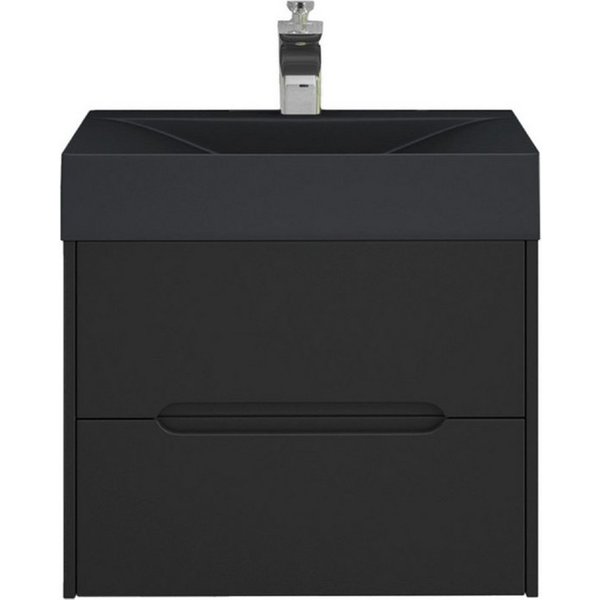 doporro Badmöbel-Set Badschrank Waschtisch 2 Schubladen mit Softclose Funktion aus MDF Yoga, MDF-Platten, Soft-close Funktion