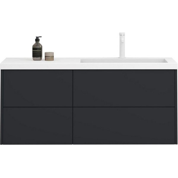 doporro Badmöbel-Set Waschtisch mit Unterschrank aus Holz mit Soft-Close MDF Moment, Softclose-Funktion