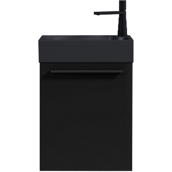 doporro Badmöbel-Set Waschtisch mit Unterschrank Soft-Close Gäste-WC 46cm Pisa