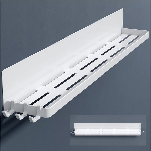 doporro Duschablage Duschregal Badezimmerablage 60cm magnetisch aus Carbonstahl Reglo-01, Magnetisch, Pulverbeschichtung