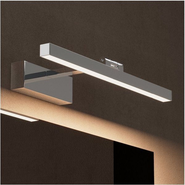 doporro LED Spiegelleuchte Wandleuchte LED-Spiegellampe 40/60cm 9W/14W RA≥80 Strahlenschön, 180° drehbar, E27-Sockel, wasserfest