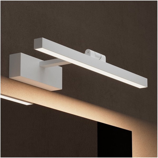 doporro LED Spiegelleuchte Wandleuchte LED-Spiegellampe 40/60cm 9W/14W RA≥80 Strahlenschön, 180° drehbar, E27-Sockel, wasserfest