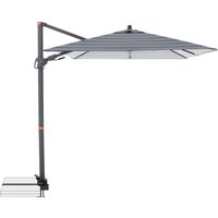 doppler Pendelschirm "myZone AX" 210 x 210 cm, Blockstreifen anthrazit
