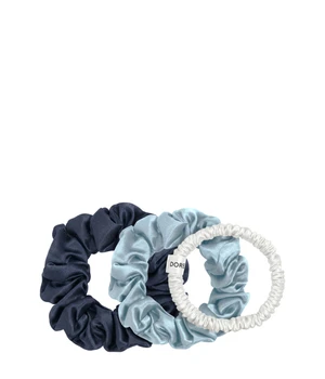 Dore & Rose Scrunchie 1 cm White, 2 cm Light Blue & 3 cm Dark Blue Set Haarstylingset · 1 Stk