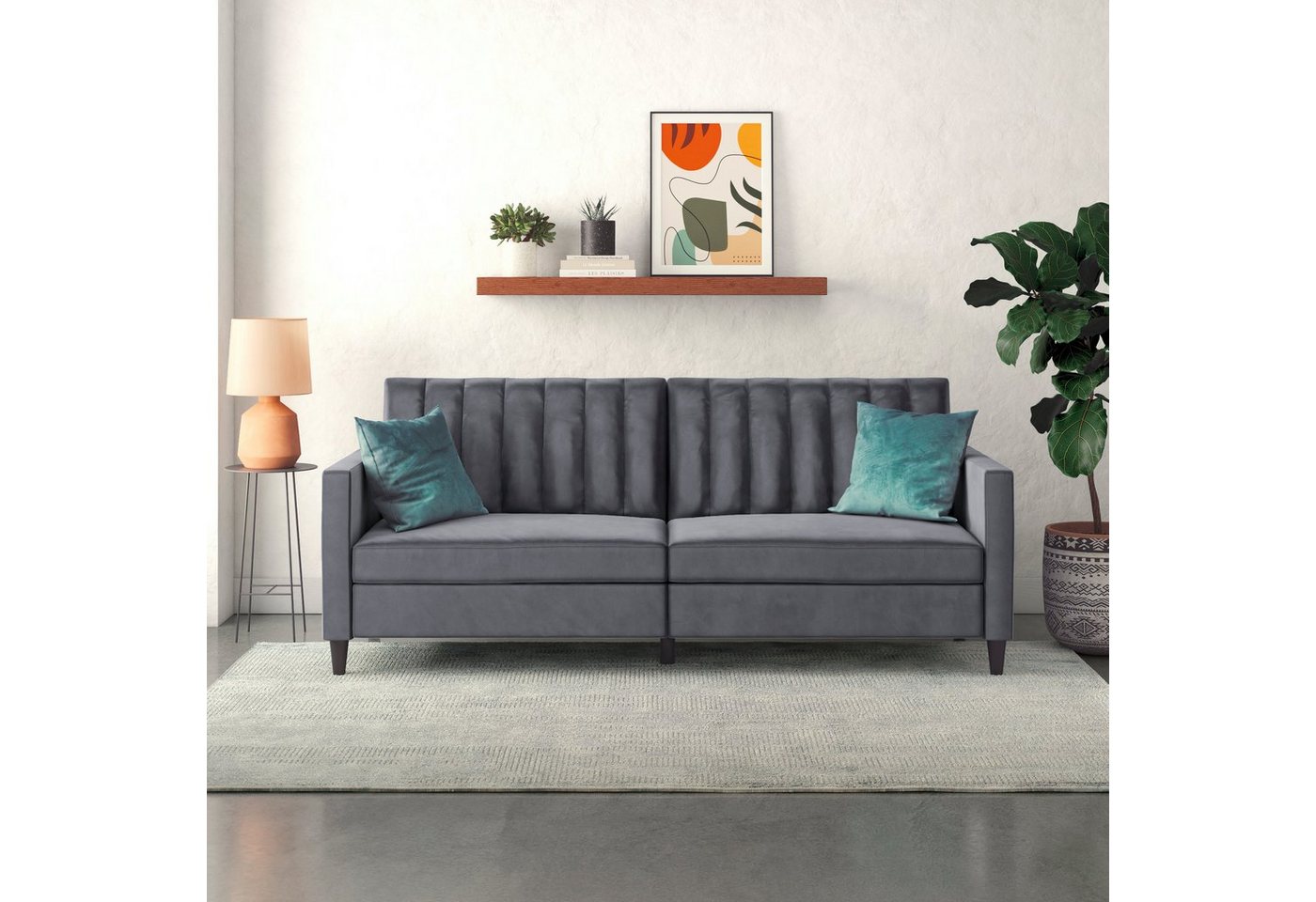 Dorel Home 3-Sitzer Celine, Rückenlehne 2-teilig und 3-fach verstellbar, Sitzhöhe 43 cm – Bild 4 von 5