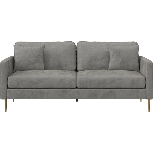 Dorel Home 3-Sitzer Highland, 1 Teile, pflegeleichter Veloursbezug, Sitz und Rücken gepolstert, Sitzhöhe 46cm