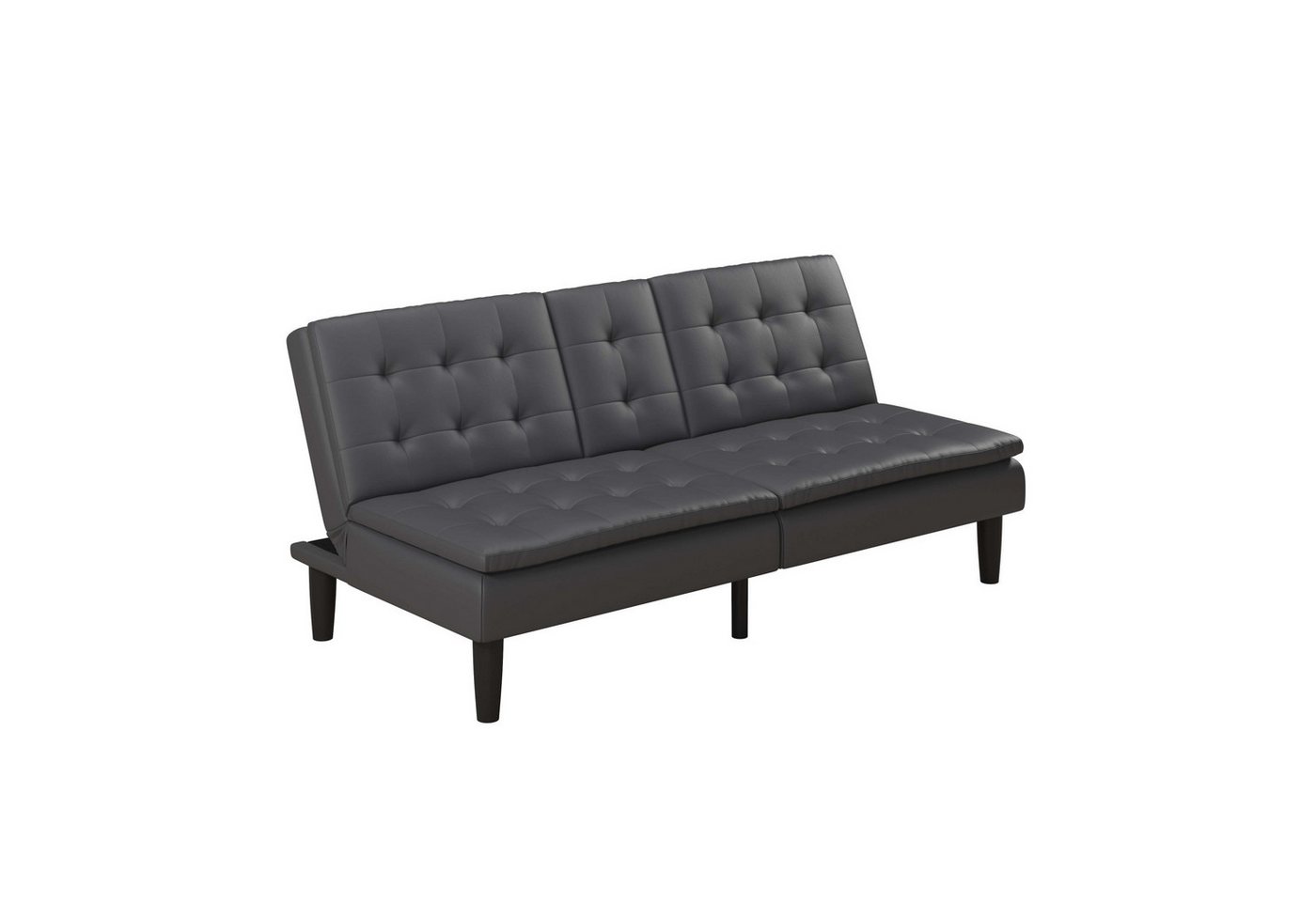 Dorel Home Schlafsofa MAINE, Kinosofa mit Relax- und Bettfunktion, 2 Getränkehalter, Liegefläche 190 x 110 cm, Webstoff und Kunstleder – Bild 4 von 5