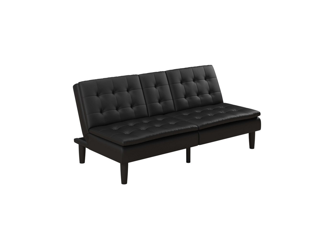 Dorel Home Schlafsofa MAINE, Kinosofa mit Relax- und Bettfunktion, 2 Getränkehalter, Liegefläche 190 x 110 cm, Webstoff und Kunstleder – Bild 4 von 5