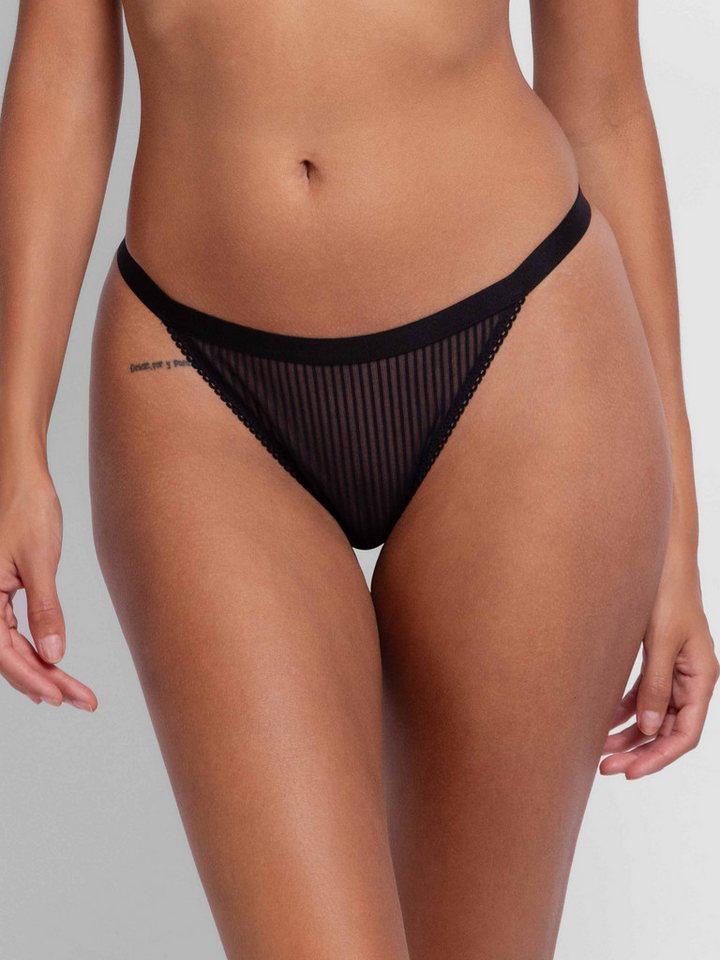 Dorina String Lamina (2er Pack) Mit gestreiftem Netzbesatz – Bild 3 von 5