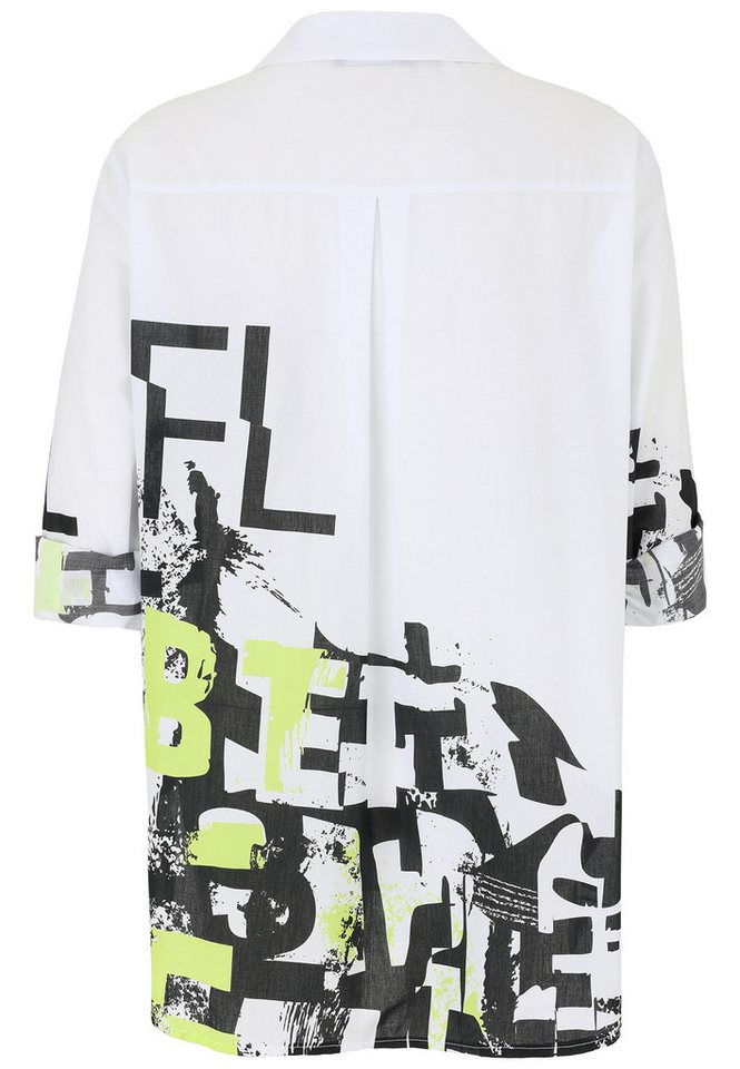 Doris Streich Langarmbluse mit Buchstabenprint Print – Bild 2 von 3
