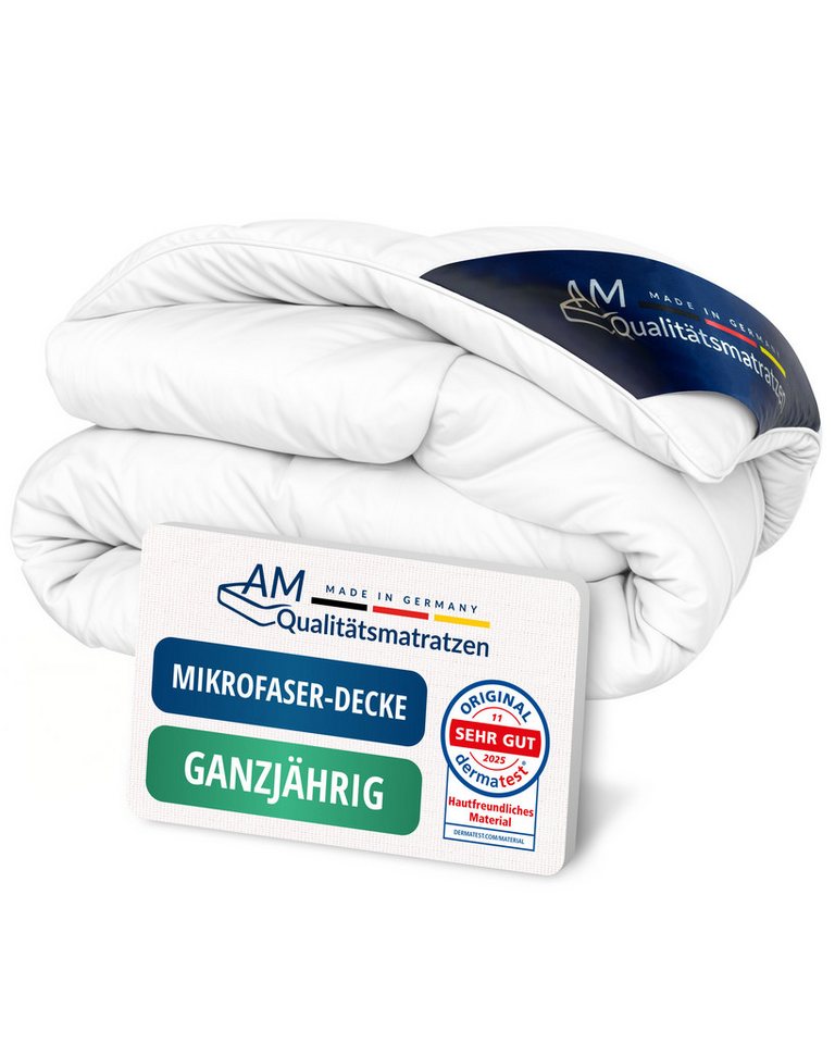 DormiGood Microfaserbettdecke Weiche Premium Bettdecke, Ganzjahresdecke, Allergiker geeignet, 135x200 cm – Bild 2 von 5