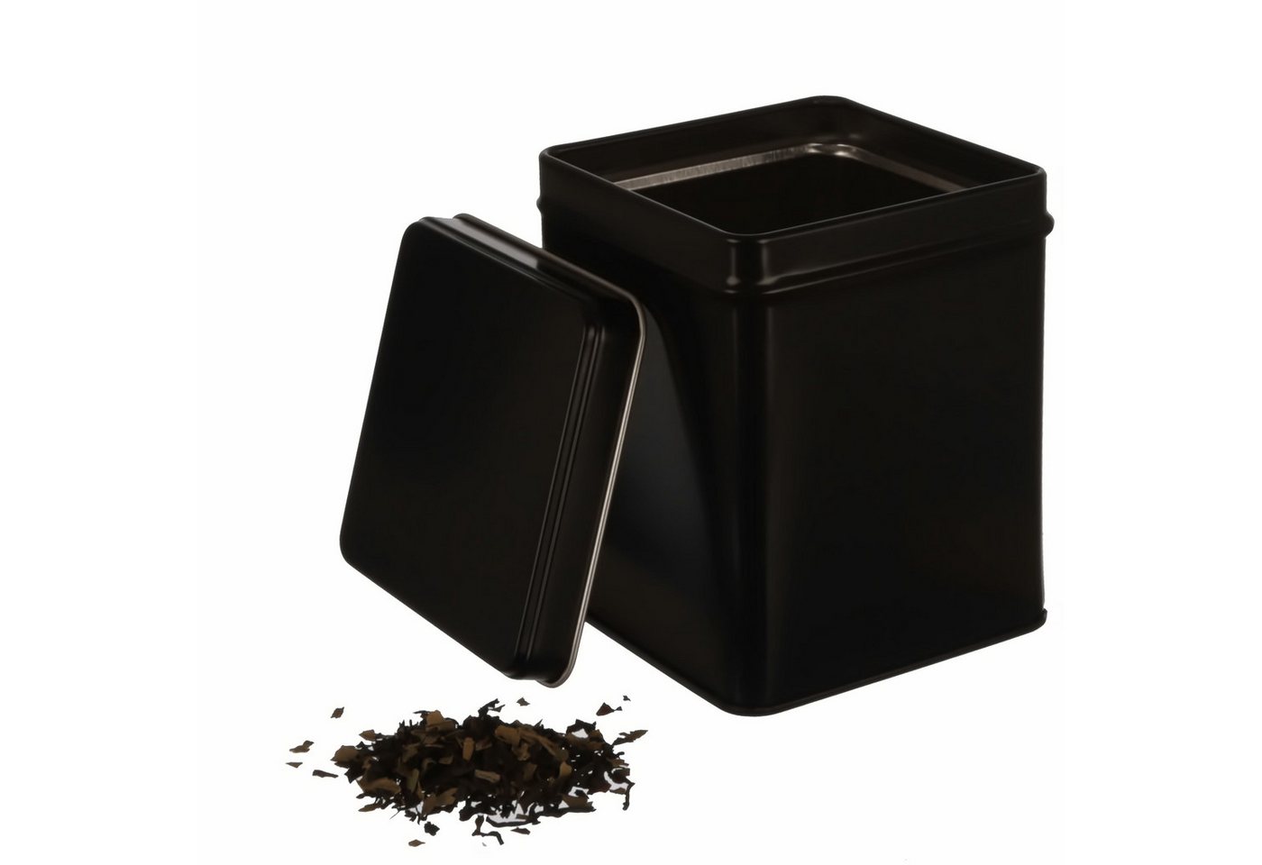 DOSENRITTER Teedose WATSON, (6-tlg., Schwarz eckig), Aromadicht, Stapelbar – Bild 3 von 5