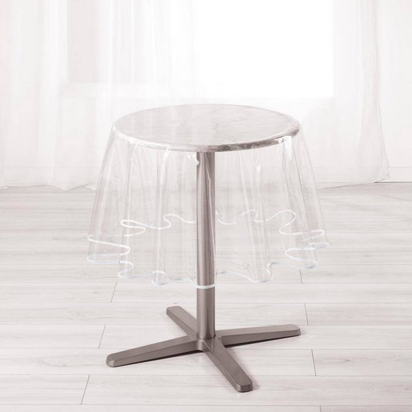 Douceur d'intérieur Tischdecke Transparente Wachstischdecke, rund, Ø 180 cm (Tischdecken 1-tlg)