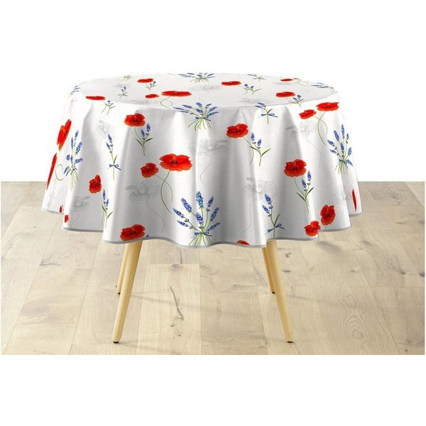 Douceur d'intérieur Tischdecke Wachstischdecke SISTERON, Ø 160 cm (Tischdecken 1-tlg)