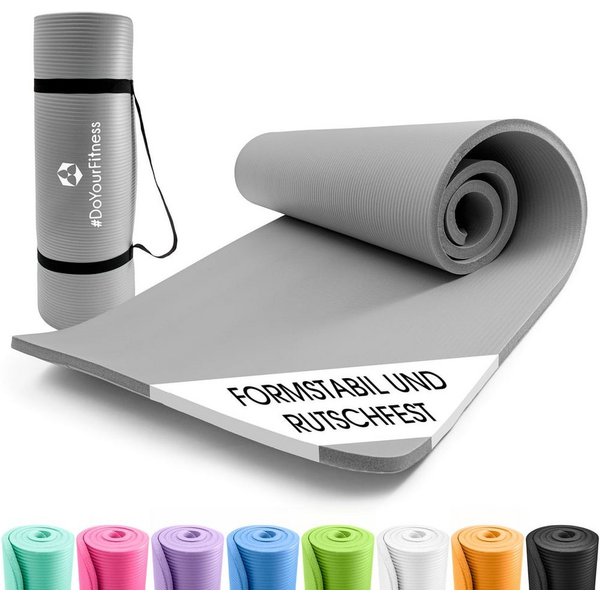 #DoYourFitness Yogamatte rutschfest, Für Einsteiger und Fortgeschrittene, Gelenkschonende Gymnastikmatte, 183cm x 61cm [Indoor/Outdoor]