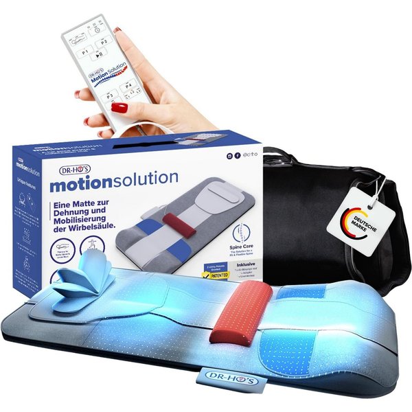 DR-HO'S Massagematte MotionSolution Ganzkörper-Stretch- und Entspannungsmatte, mit Wärmefunktion für Rücken und Wirbelsäule, 4 Programme und 3 Körperzonen
