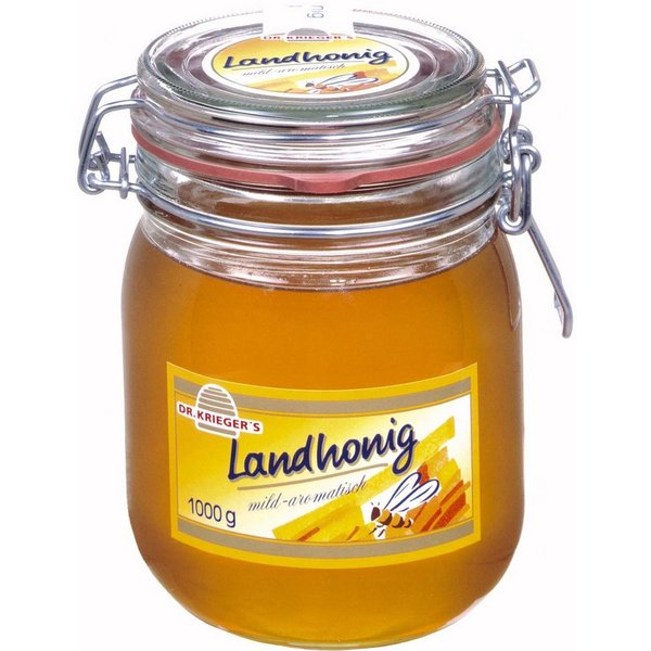 DR. KRIEGER'S Honig, Dr Kriegers Landhonig mild und aromatisch im Geschmack im Glas 1000g