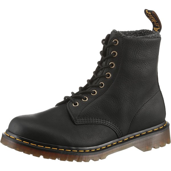 DR. MARTENS 1460 schmale Form Schnürstiefelette Plateaustiefel, Winterstiefel mit modischem Blockabsatz