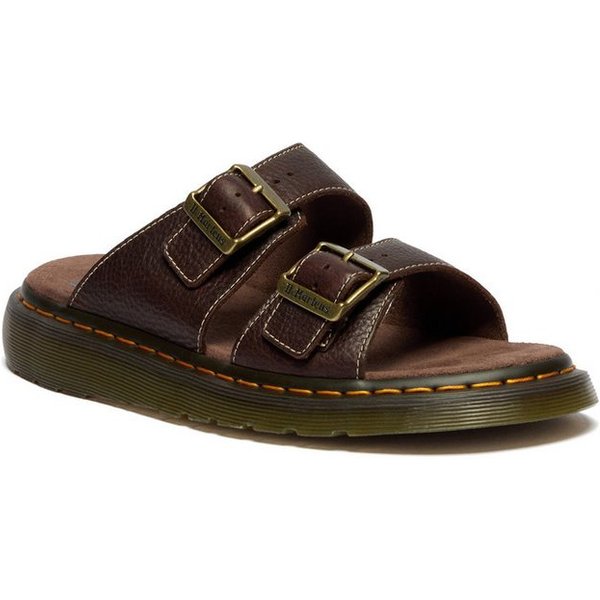 DR. MARTENS Josef Pantolette Sommerschuh, Schlupfschuh mit Logoprägung an den Schnallen, Slide
