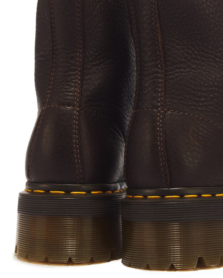 DR. MARTENS Sinclair Schnürboots Blockabsatz, Schnürstiefelette mit logobedruckter Anziehlasche – Bild 5 von 5