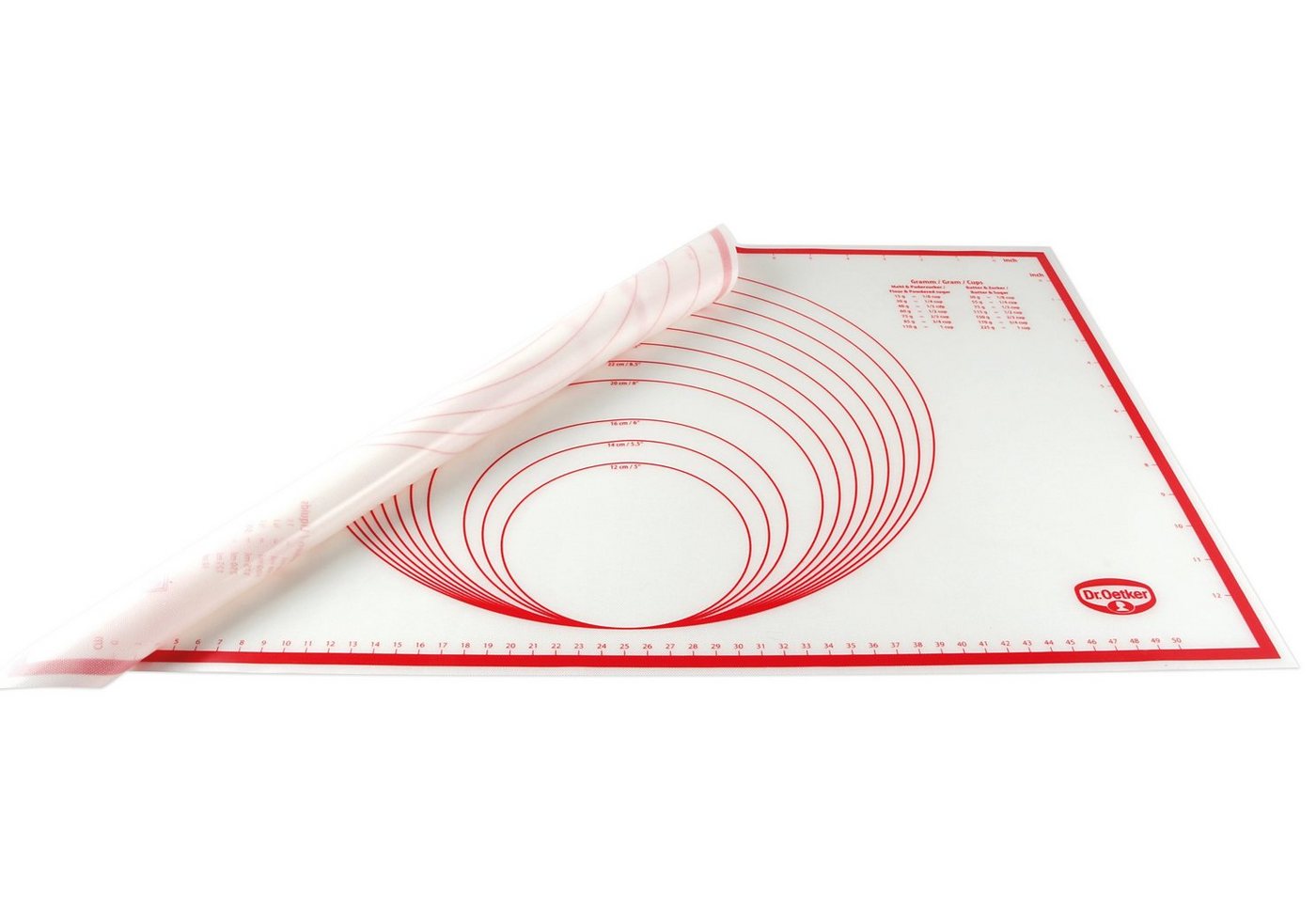 Dr. Oetker Küchenhelfer Ausrollmatte, Silikon (1-tlg), aus Silikon – Bild 2 von 4