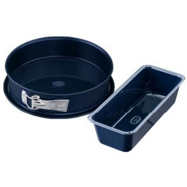 Dr. Oetker Küchenhelfer Back-Set Backformen-Set "Back-Liebe Emaille", 2-teilig