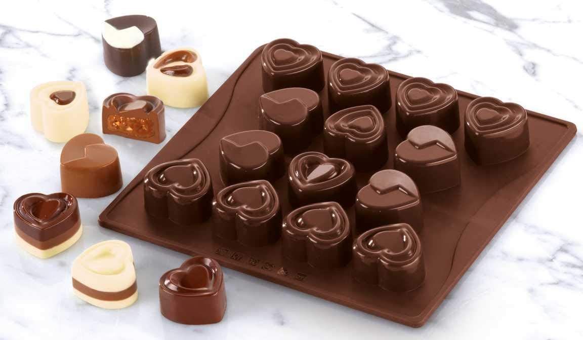 Dr. Oetker Küchenhelfer Backform Dr. Oetker Schokoladenform Süße Herzen 02498 Pralinenform – Bild 2 von 5