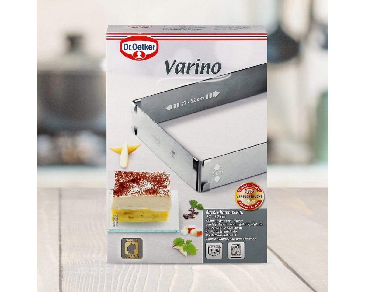 Dr. Oetker Küchenhelfer Backrahmen Backrahmen eckig, verstellbar – Bild 2 von 2