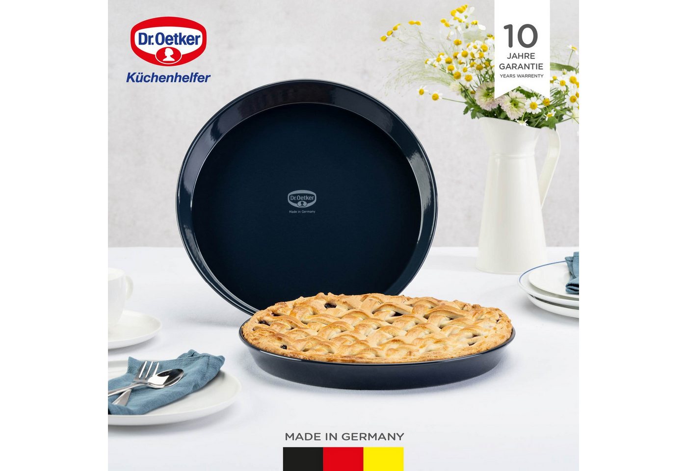 Dr. Oetker Küchenhelfer Kuchenblech Backblech, rund – Bild 3 von 5