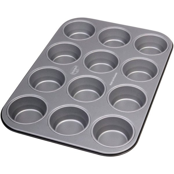 Dr. Oetker Küchenhelfer Muffinform Back-Idee, 12er Form, Muffinblech mit Antihaft-Beschichtung, ausgezeichnete Wärmeleitung, hitzebeständig bis 230°C