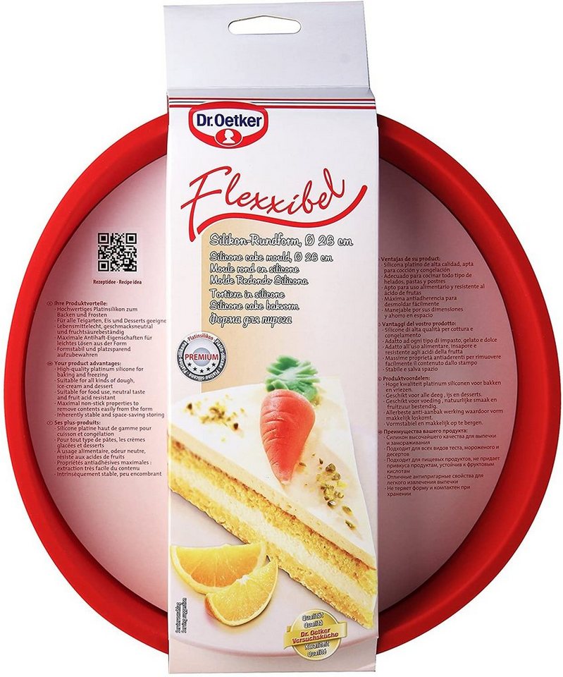 Dr. Oetker Küchenhelfer Silikonform Silikon-Rundform – Bild 2 von 3