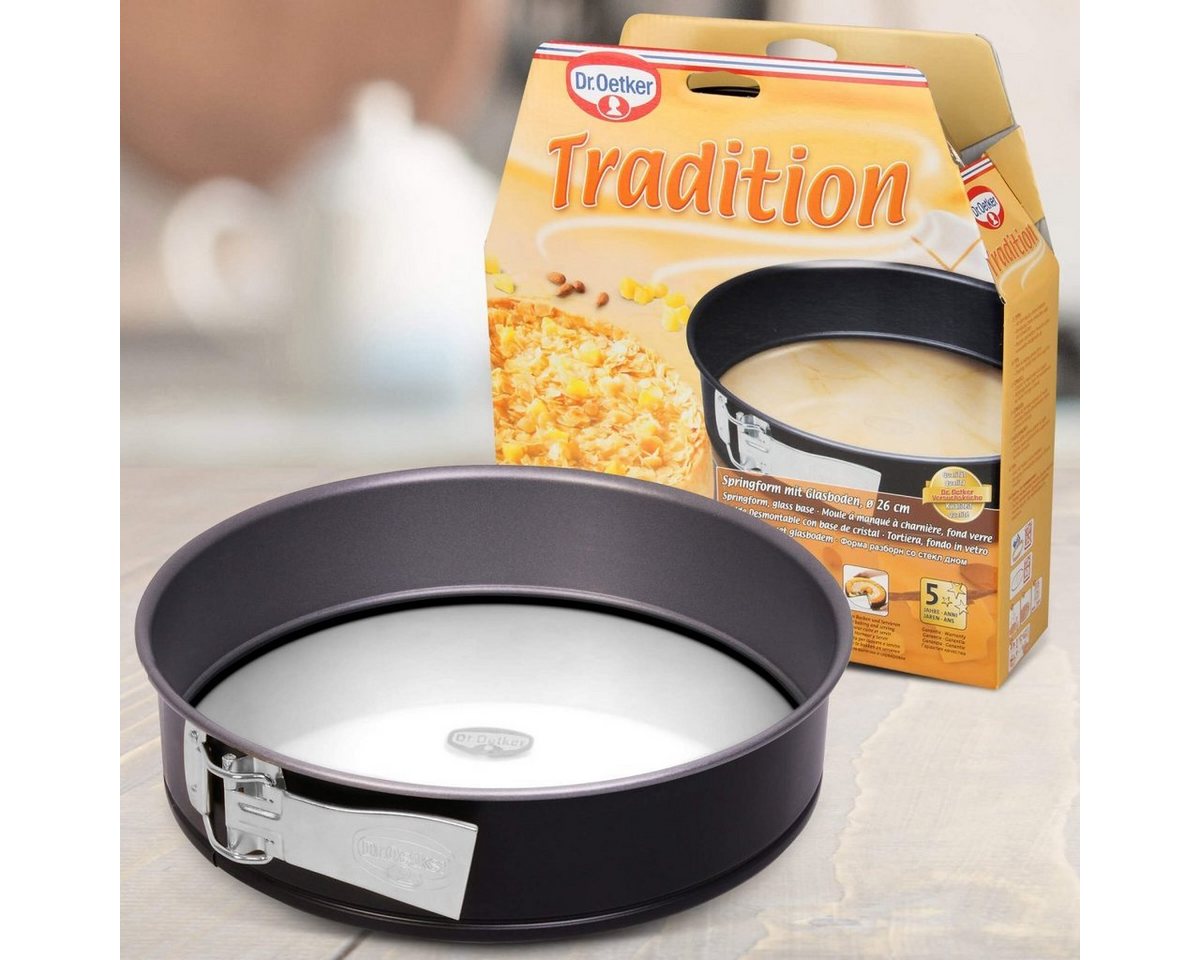 Dr. Oetker Küchenhelfer Springform Ø 26cm, optimale Wärmeleitung, aus Stahlblech, optimaler Verschluss – Bild 2 von 2